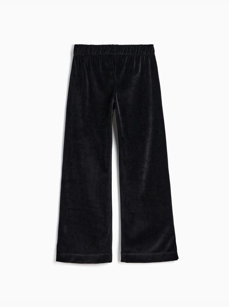 Pantaloni wide leg in velluto, mo fashion Nero - Kiabi