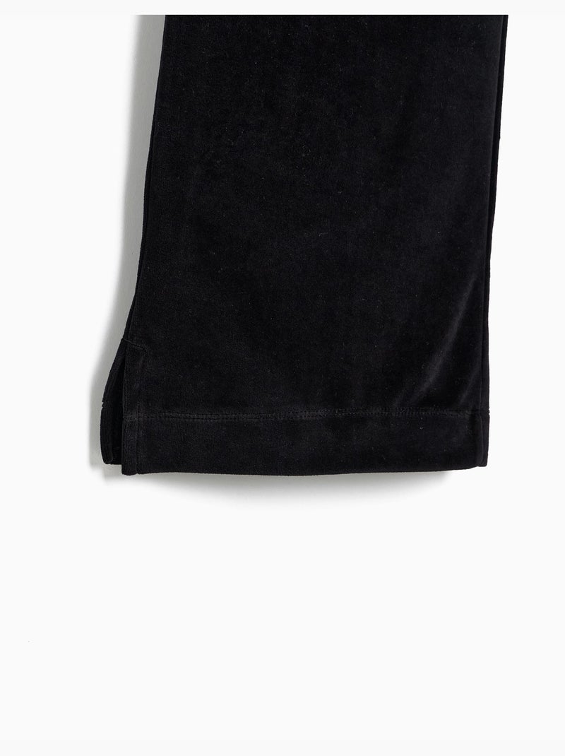 Pantaloni wide leg in velluto, mo fashion Nero - Kiabi