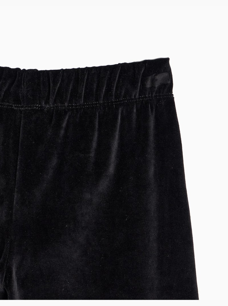 Pantaloni wide leg in velluto, mo fashion Nero - Kiabi