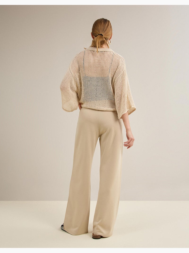 Pantaloni wide leg, MO Fashion Beige - Kiabi