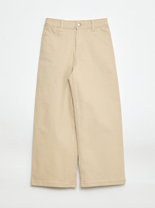 Pantaloni wide leg senza tasche davanti - Kiabi