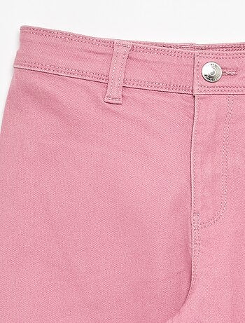 Pantaloni wide leg senza tasche davanti