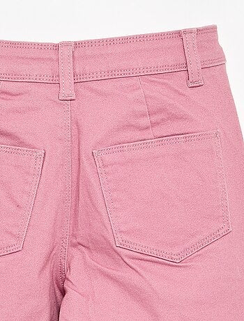 Pantaloni wide leg senza tasche davanti