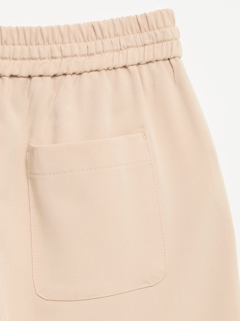 Pantaloni wide leg / taglio ampio Beige - Kiabi
