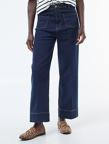 Pantaloni wide leg tinta unita