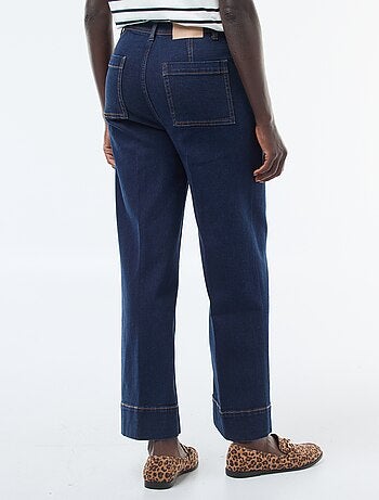 Pantaloni wide leg tinta unita