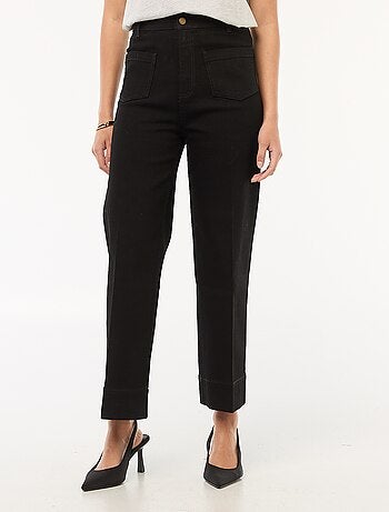 Pantaloni wide leg tinta unita