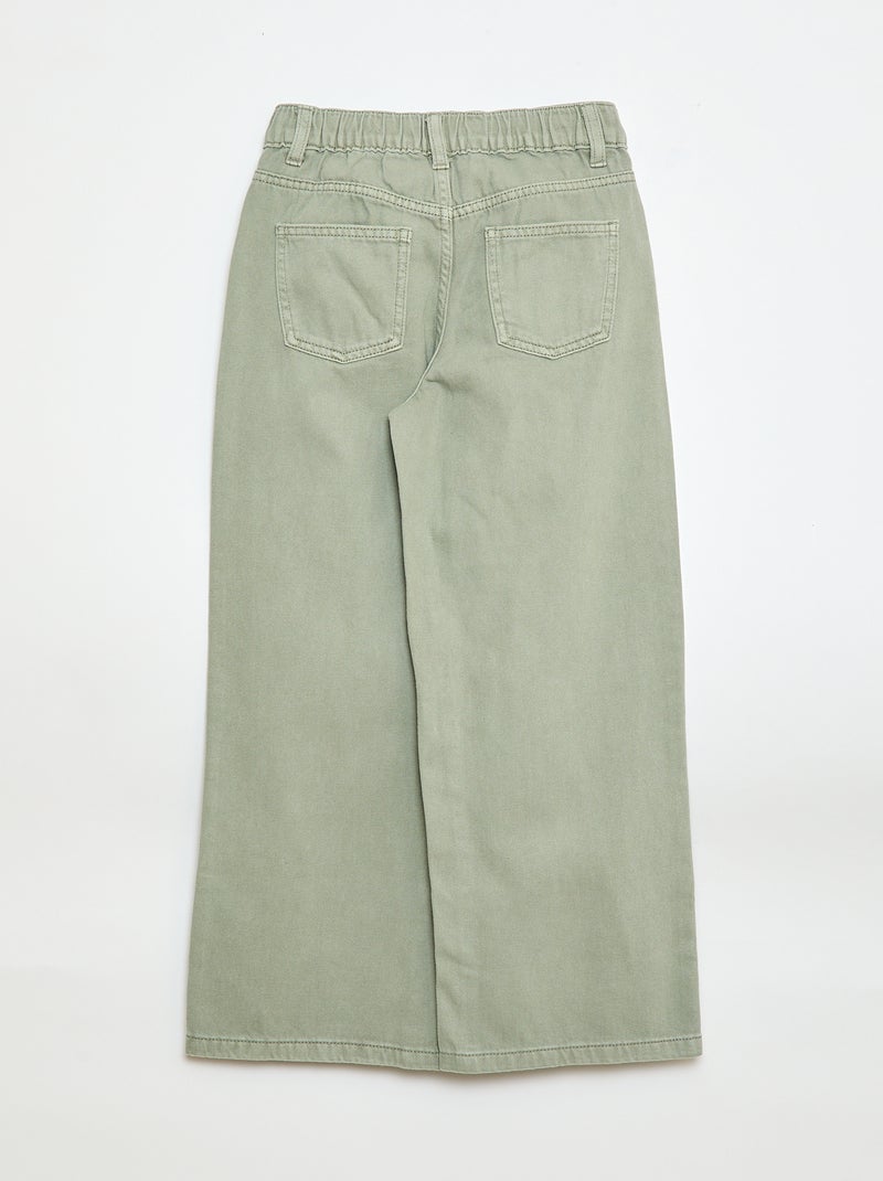 Pantaloni wide leg Verde - Kiabi
