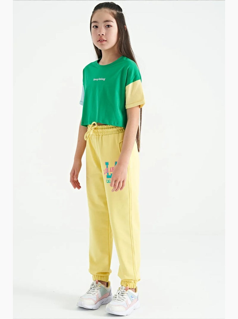 Pantaloni youth in misto cotone tommy Giallo limone - Kiabi