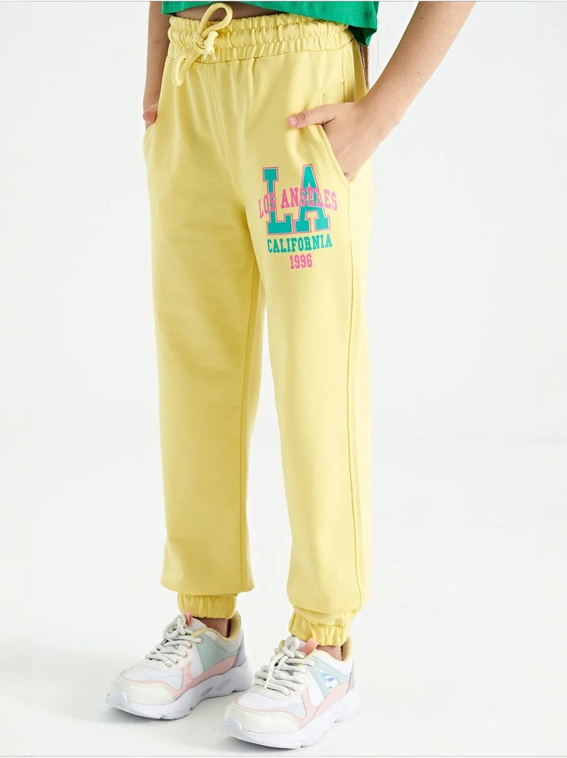 Pantaloni youth in misto cotone tommy Giallo limone - Kiabi