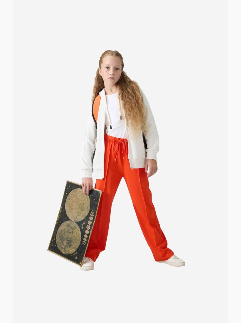 Pantaloni youth unisex in misto cotone tommy Arancione - Kiabi
