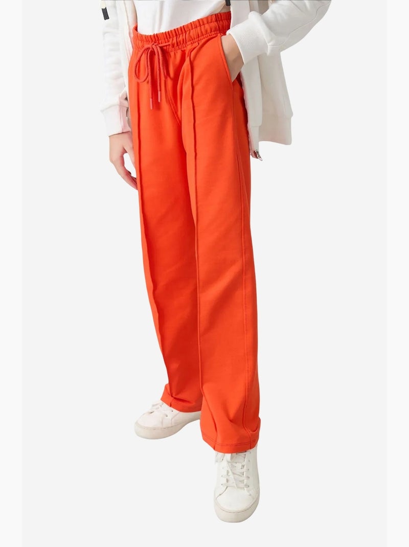 Pantaloni youth unisex in misto cotone tommy Arancione - Kiabi