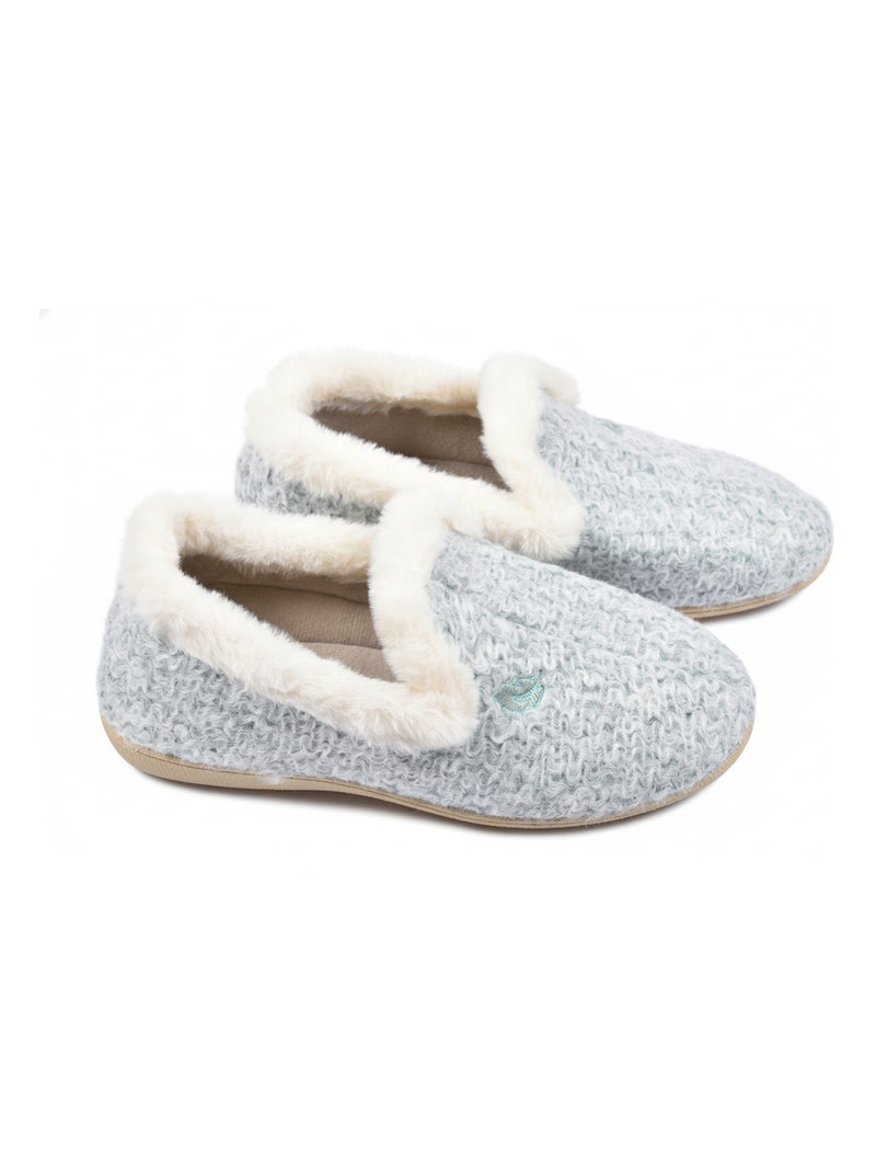 Pantofola Charentaise Donna Inverno Blu - Kiabi