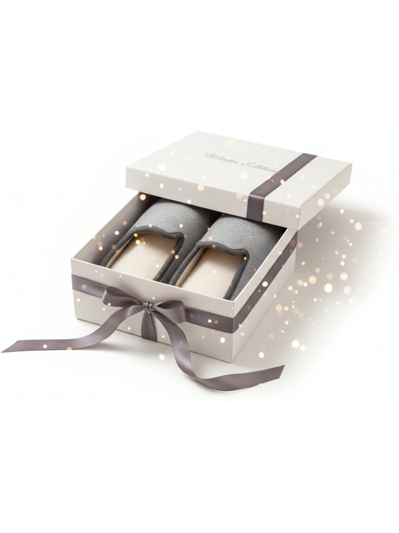 Pantofola Charentaise Donna Inverno Grigio melangiato - Kiabi
