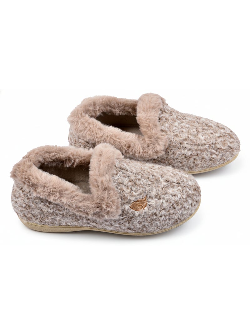 Pantofola Charentaise Donna Inverno Marrone - Kiabi