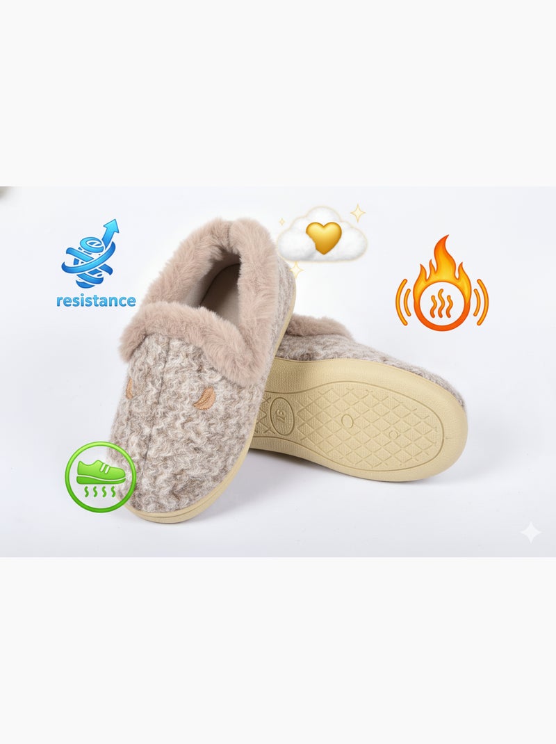 Pantofola Charentaise Donna Inverno Marrone - Kiabi