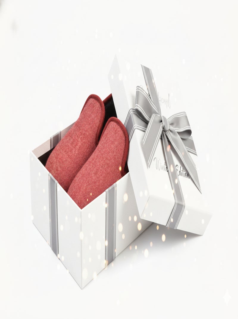 Pantofola Charentaise Donna Inverno Rosso carminio - Kiabi