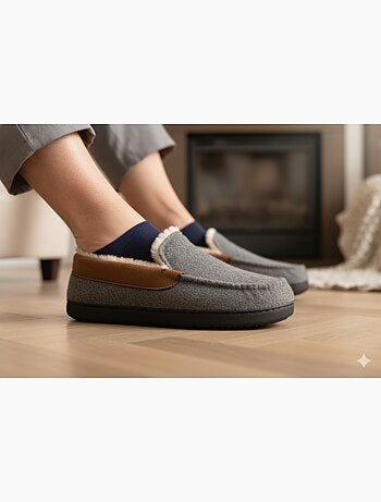 Pantofola Charentaise uomo foderata PREMIUM MU9733