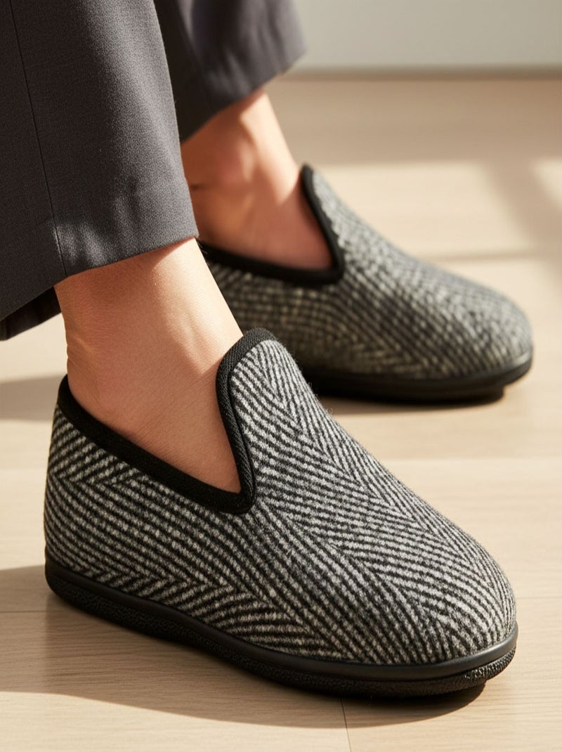 Pantofola CHARENTAISE Uomo Grigio antracite - Kiabi