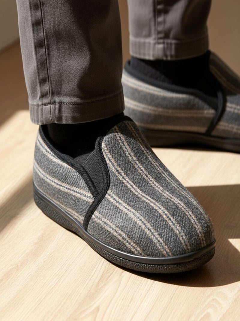 Pantofola CHARENTAISE Uomo Grigio scuro - Kiabi