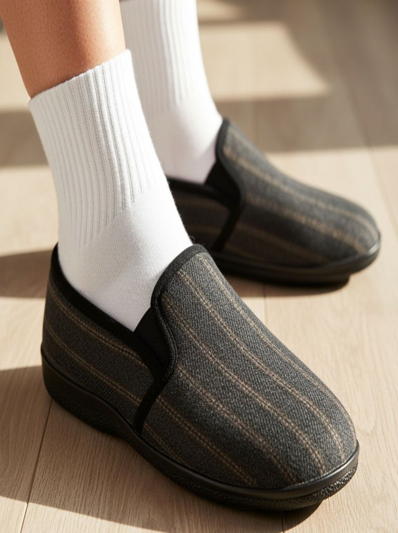 Pantofola CHARENTAISE Uomo Nero ebano - Kiabi