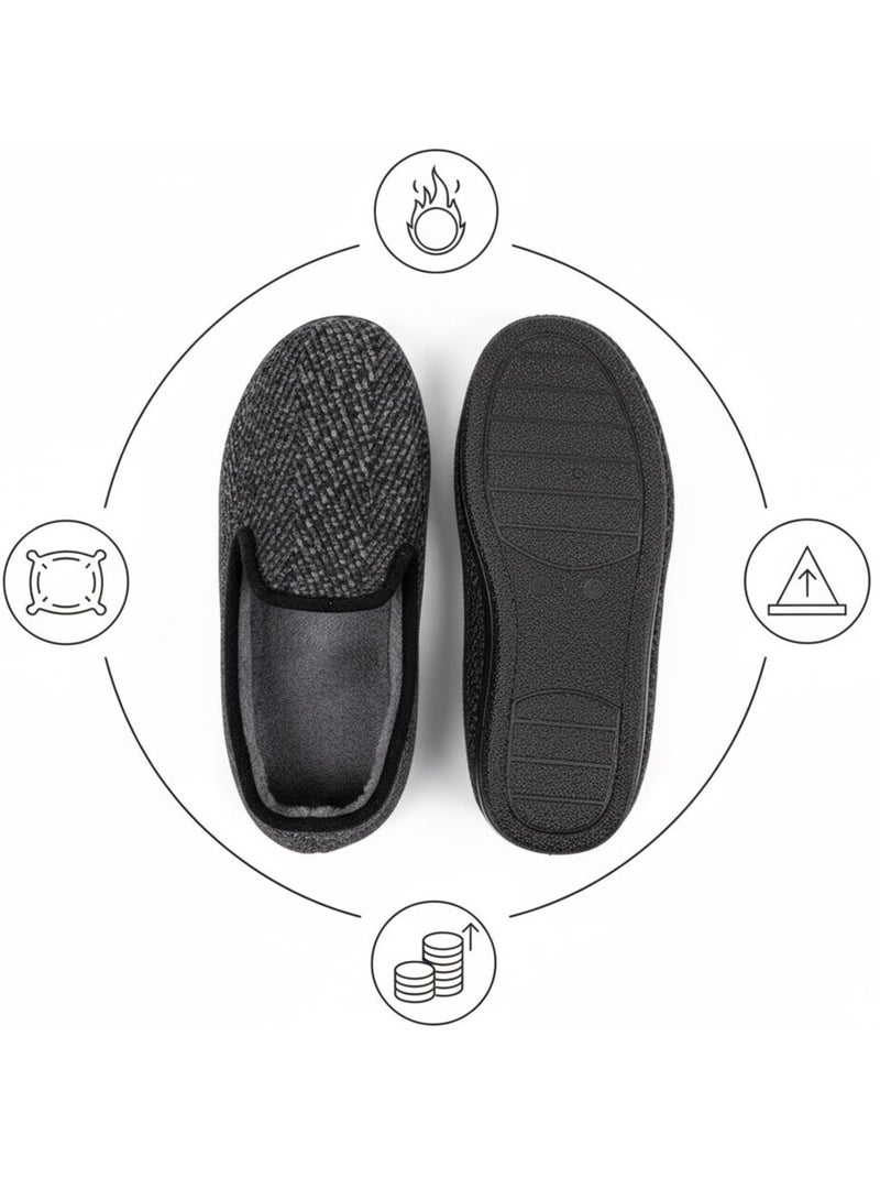 Pantofola CHARENTAISE Uomo Nero opaco - Kiabi
