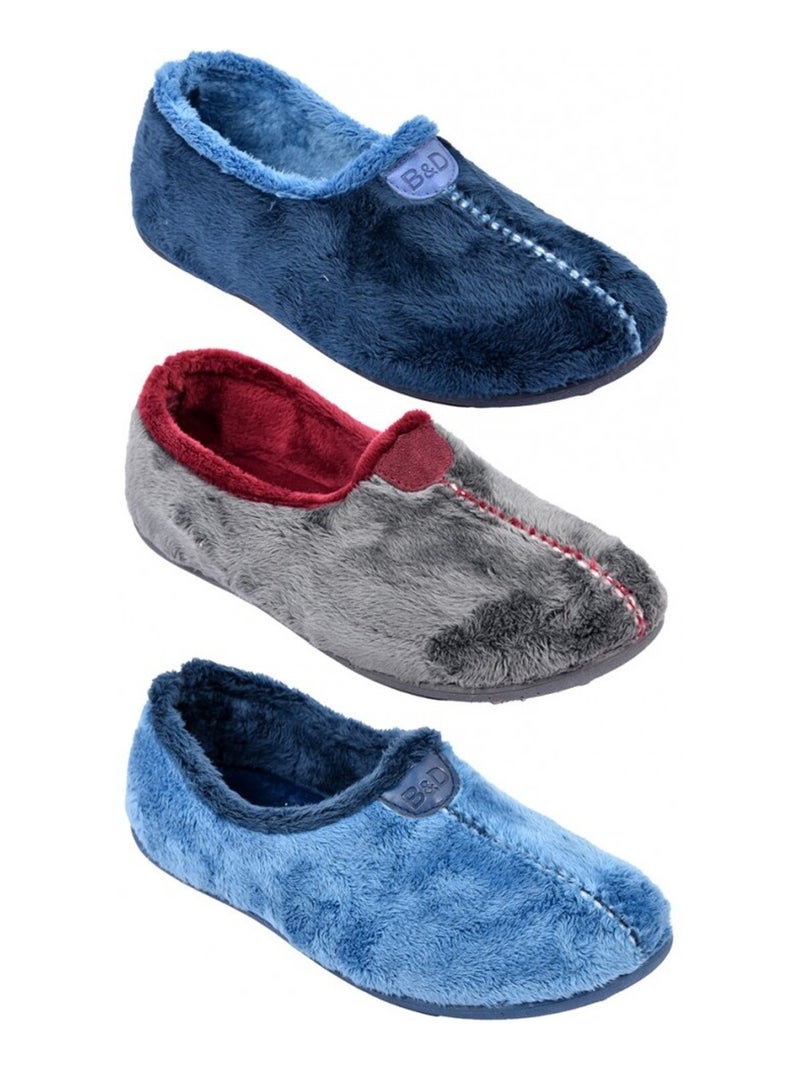 Pantofola Donna Charentaise PREMIUM Blu marino - Kiabi