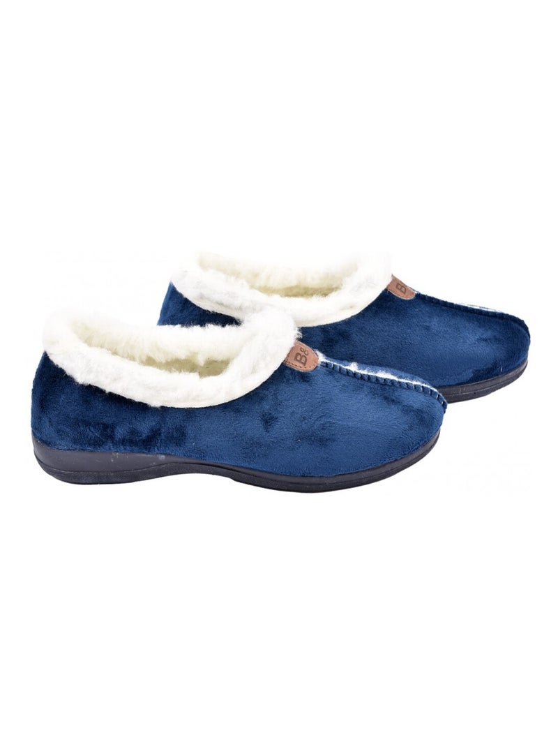 Pantofola Donna Charentaise PREMIUM Blu marino - Kiabi