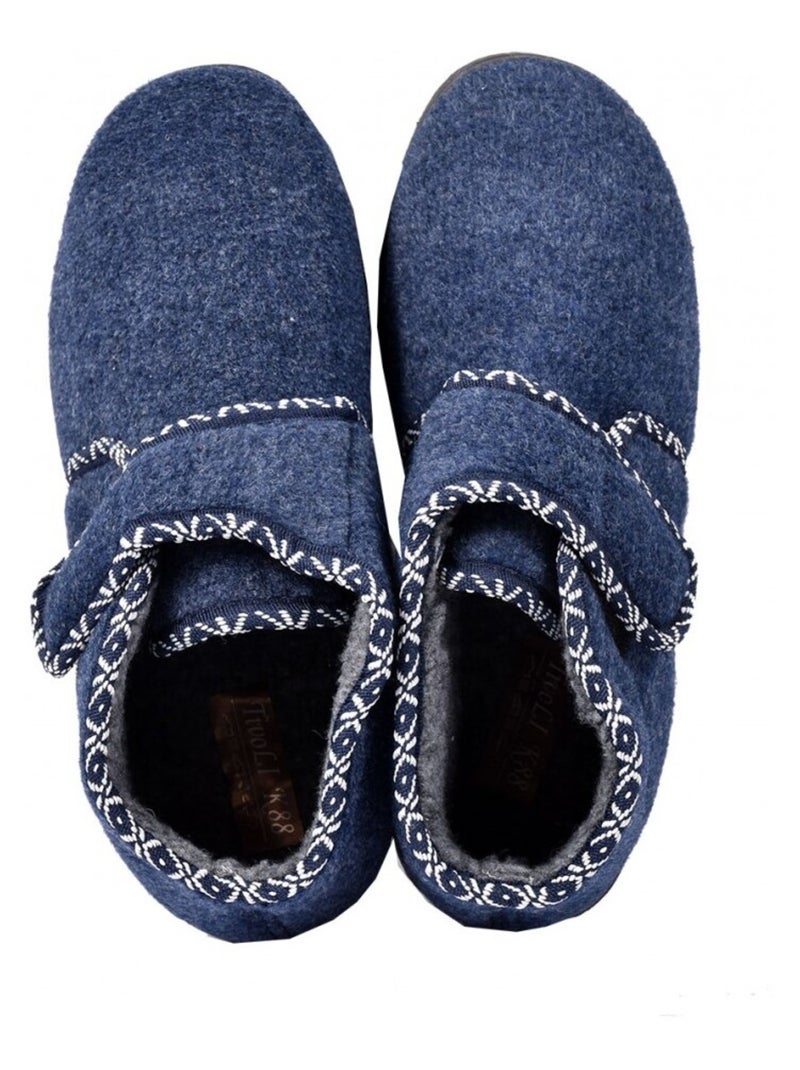 Pantofola Donna Charentaise PREMIUM Blu marino - Kiabi