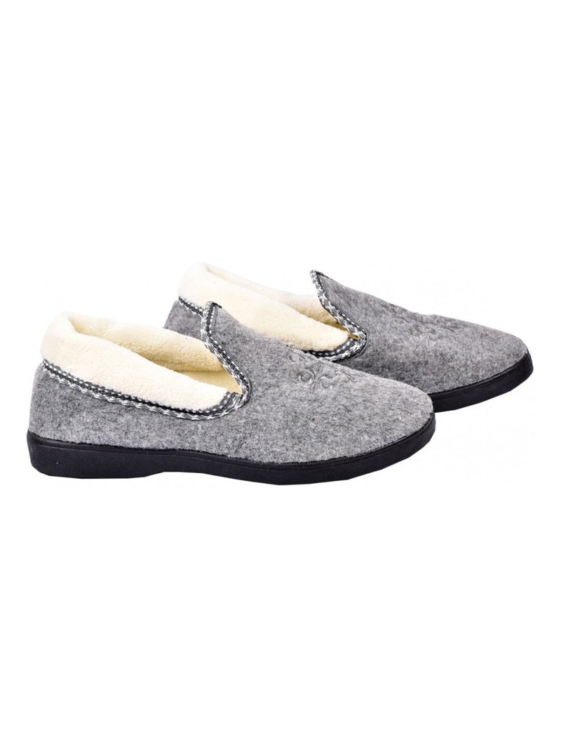 Pantofola Donna Charentaise PREMIUM Grigio - Kiabi