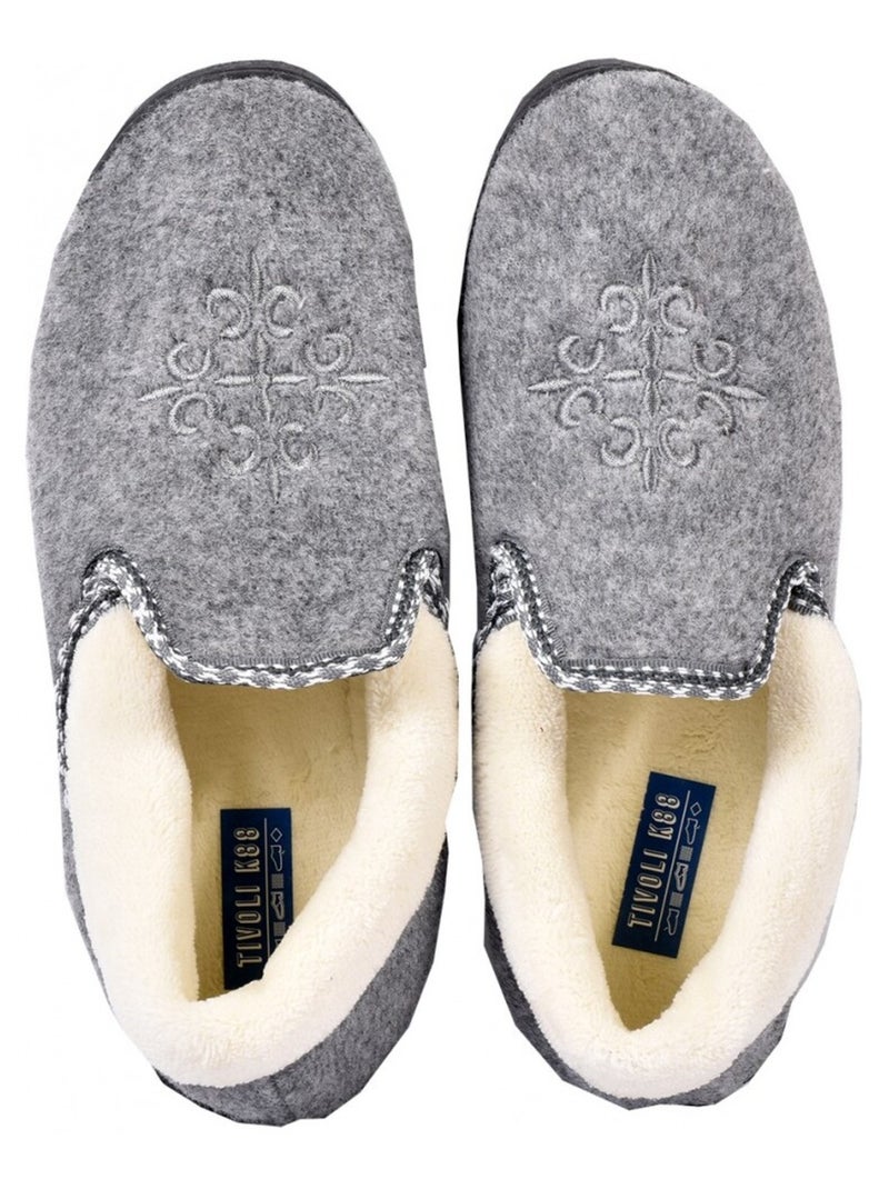 Pantofola Donna Charentaise PREMIUM Grigio - Kiabi