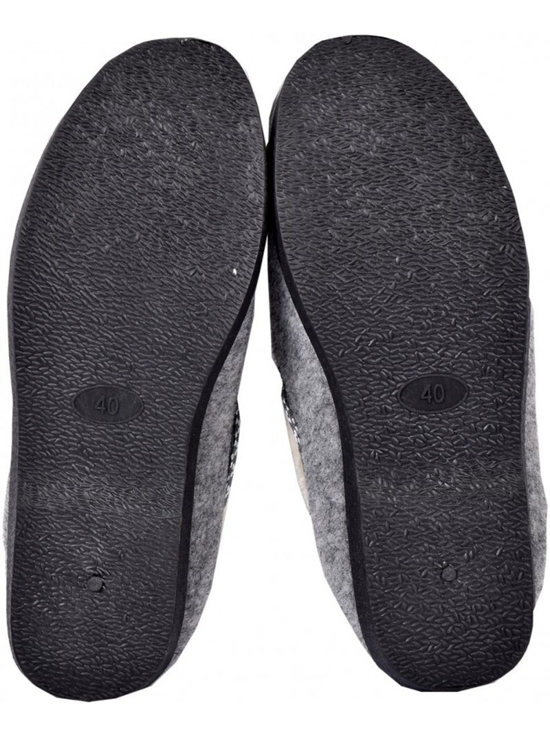 Pantofola Donna Charentaise PREMIUM Grigio - Kiabi