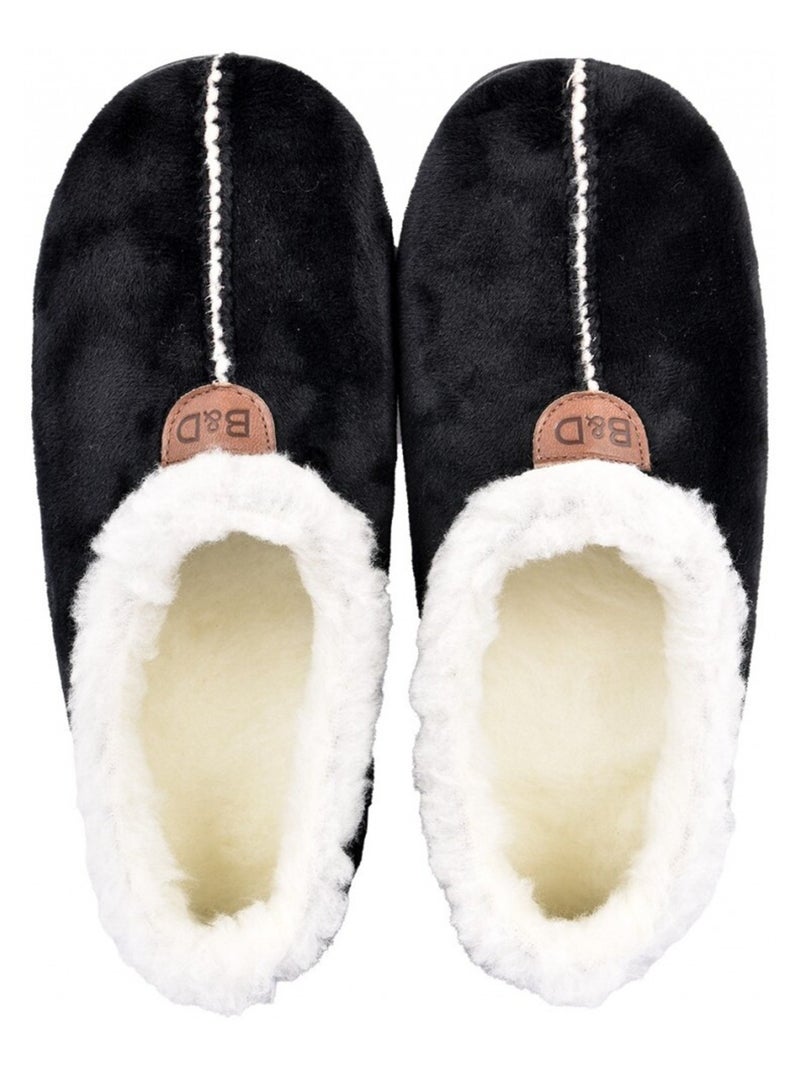Pantofola Donna Charentaise PREMIUM Nero - Kiabi