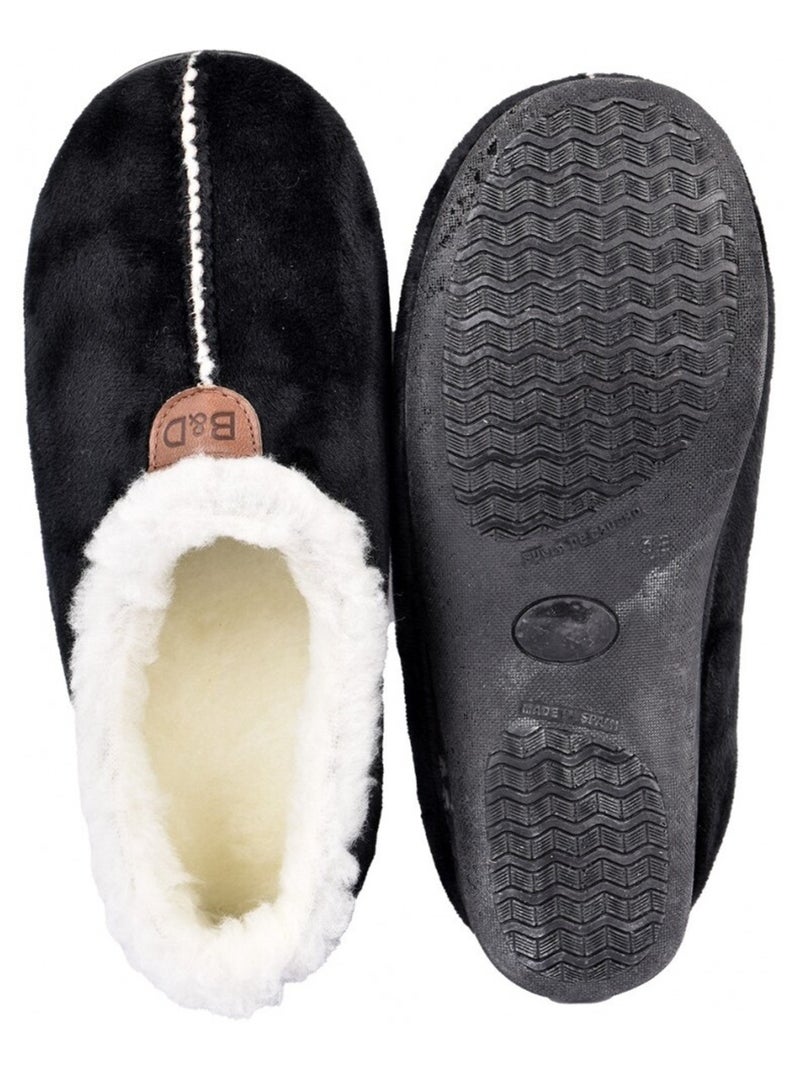 Pantofola Donna Charentaise PREMIUM Nero - Kiabi