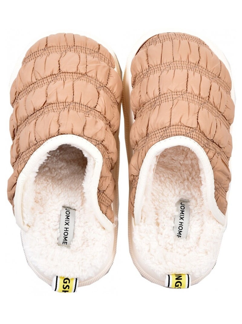 Pantofola Donna Ciabatta COCOONING Cammello - Kiabi