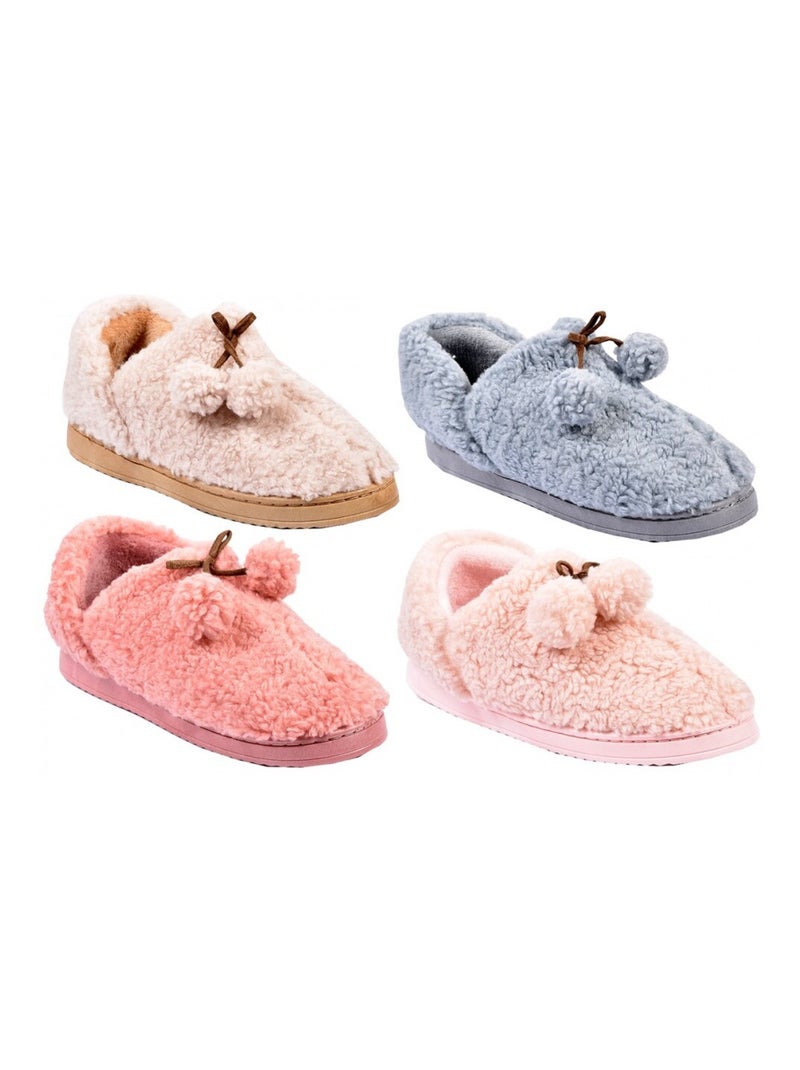Pantofola Donna Ciabatta COCOONING Grigio - Kiabi