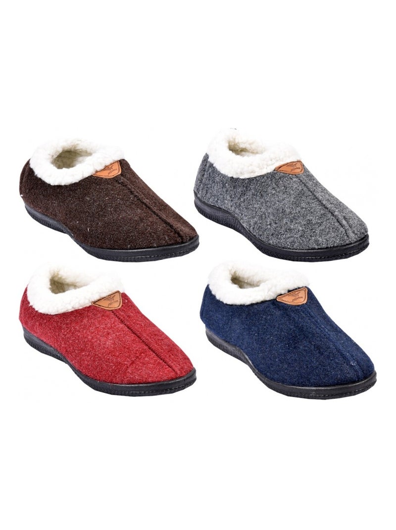 Pantofola Donna Ciabatta COCOONING Marrone - Kiabi