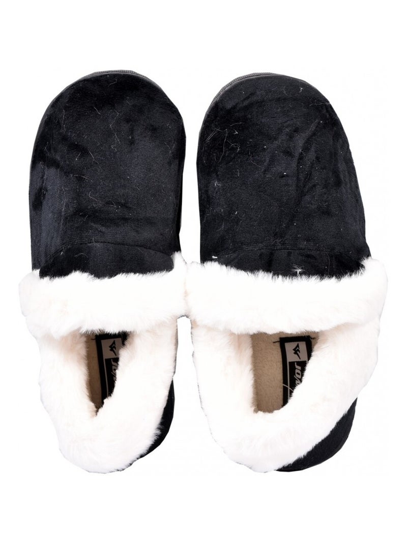 Pantofola Donna Ciabatta COCOONING Nero - Kiabi