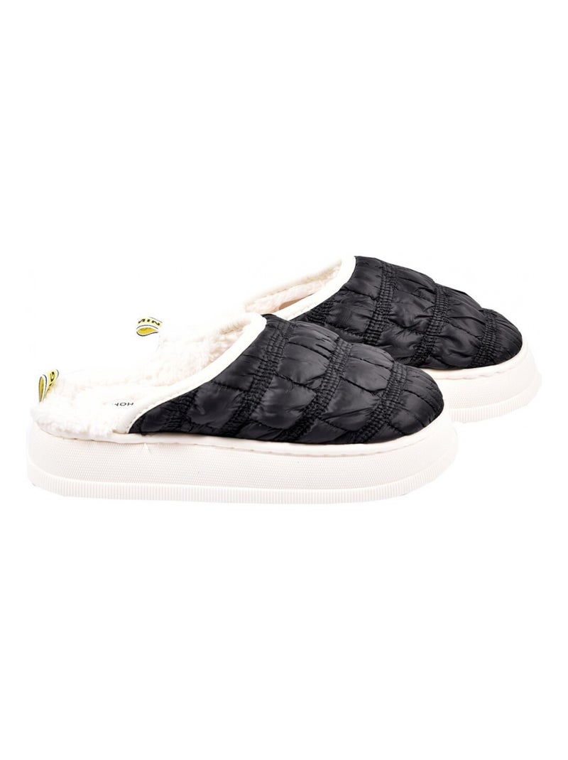 Pantofola Donna Ciabatta COCOONING Nero - Kiabi