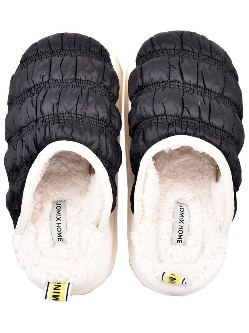 Pantofola Donna Ciabatta COCOONING Nero - Kiabi