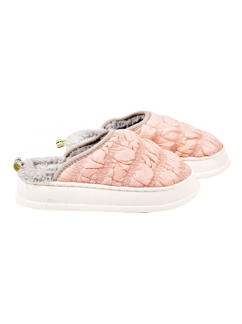 Pantofola Donna Ciabatta COCOONING Rosa - Kiabi