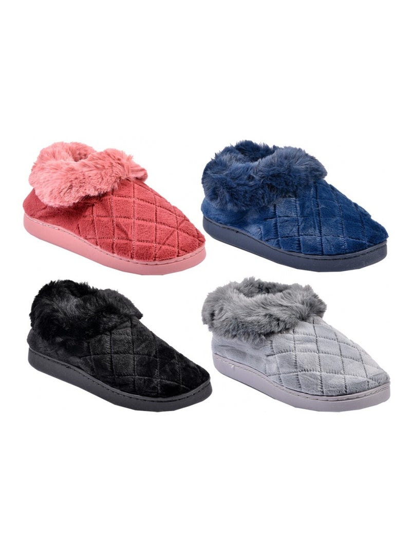 Pantofola Donna Ciabatta COCOONING Rosa - Kiabi
