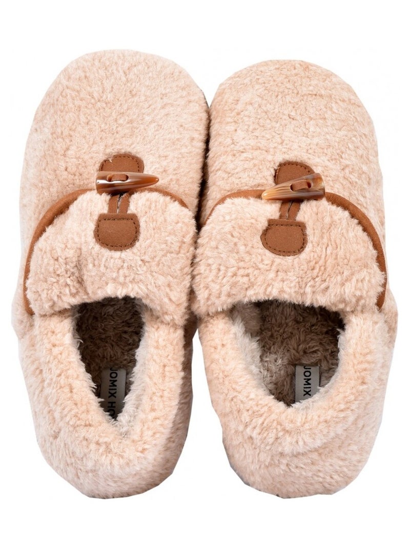 Pantofola Donna Ciabatta COCOONING Tortora - Kiabi