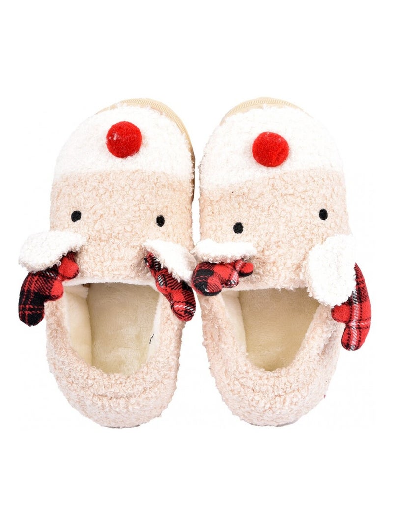 Pantofola Donna Ciabatta Fantasia Beige/Bianco perlato/Platino - Kiabi