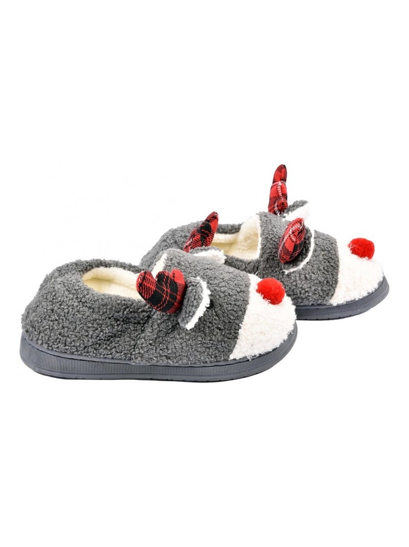 Pantofola Donna Ciabatta Fantasia Grigio - Kiabi