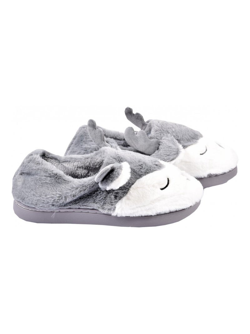 Pantofola Donna Ciabatta Fantasia Grigio - Kiabi