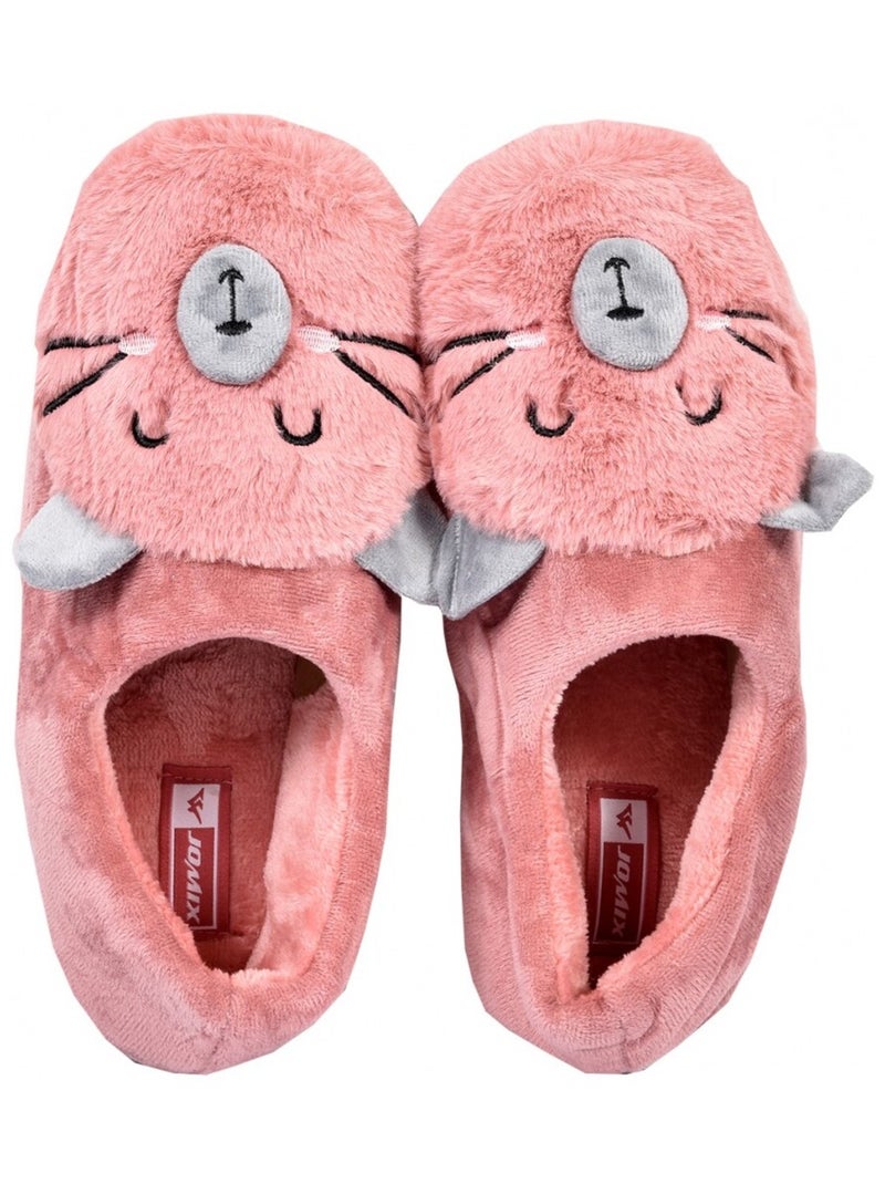 Pantofola Donna Ciabatta Fantasia Rosa lampone - Kiabi