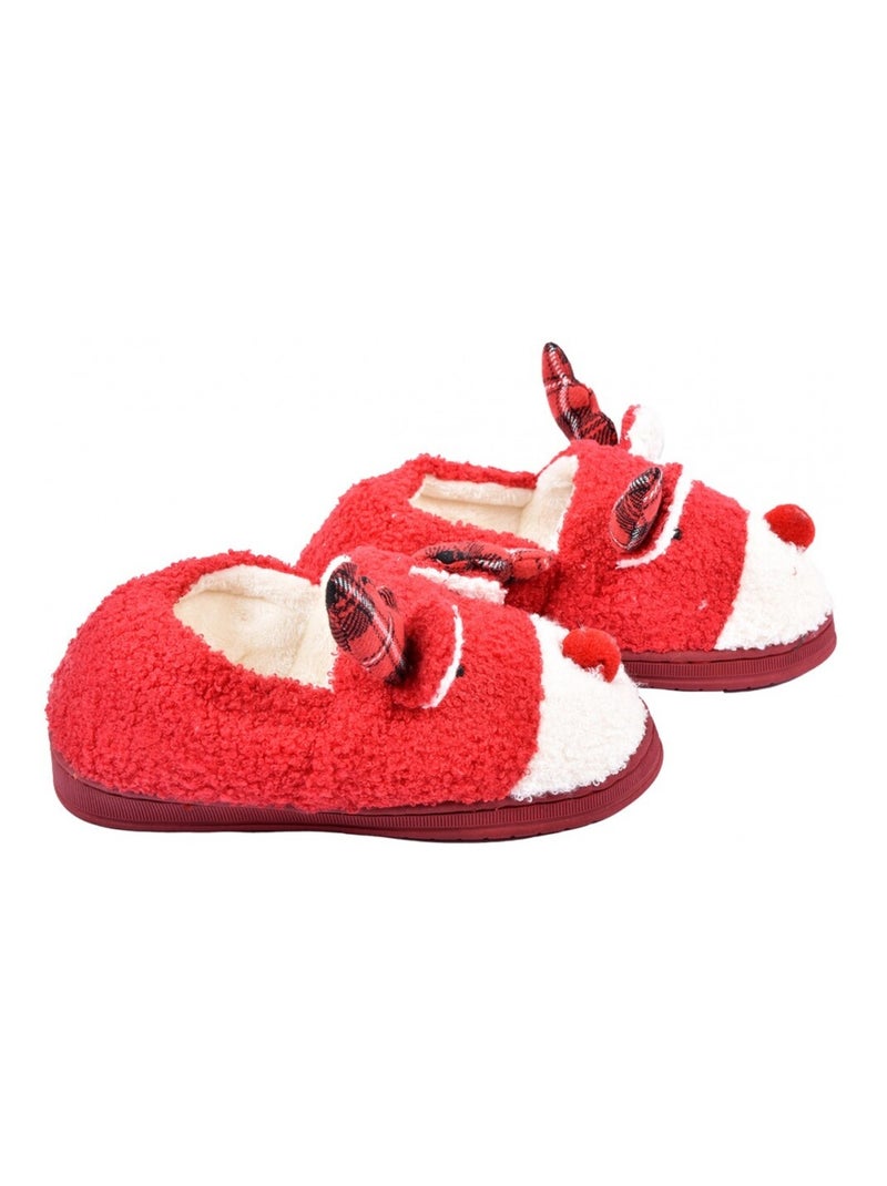 Pantofola Donna Ciabatta Fantasia Rosso - Kiabi