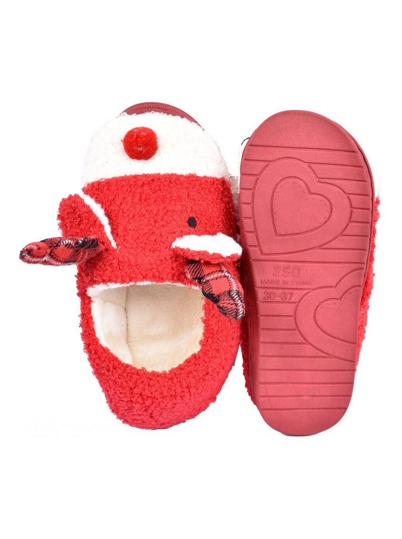 Pantofola Donna Ciabatta Fantasia Rosso - Kiabi