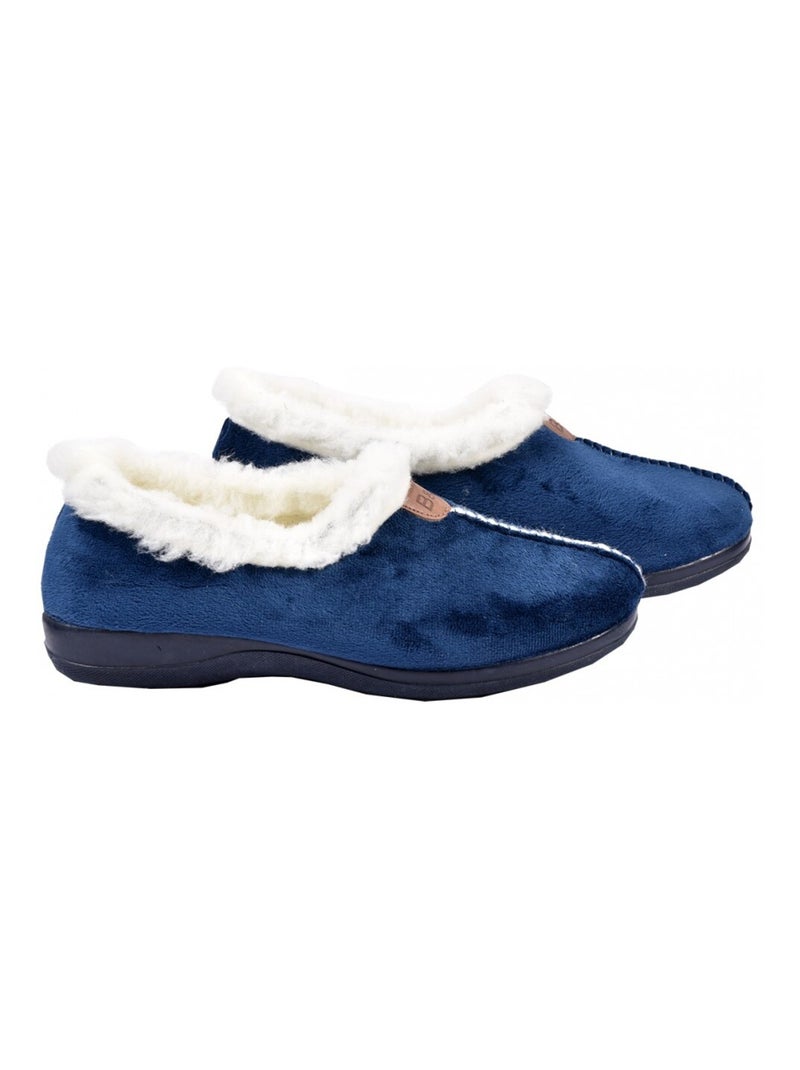 Pantofola Donna Ciabatta PREMIUM Blu marino - Kiabi